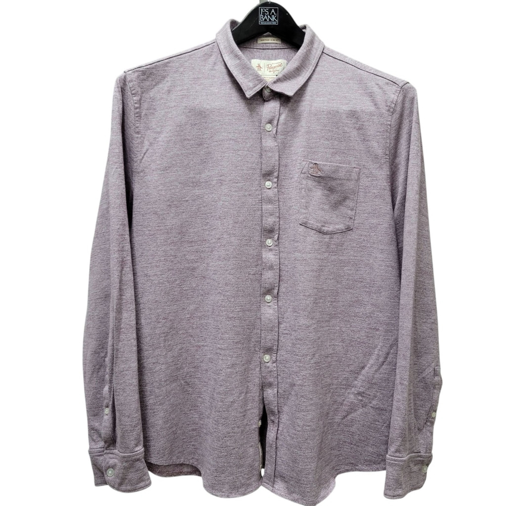 Penguin Heritage Slim-Fit Long-Sleeves Shirt Size XXL Men's Excellent Condition